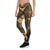 Guam Polynesian Leggings - Guam Gold Seal with Polynesian Tattoo - Polynesian Pride