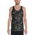 Tropical Leaves And Flowers In The Night Style Hawaii Men's Tank Top AH White - Polynesian Pride