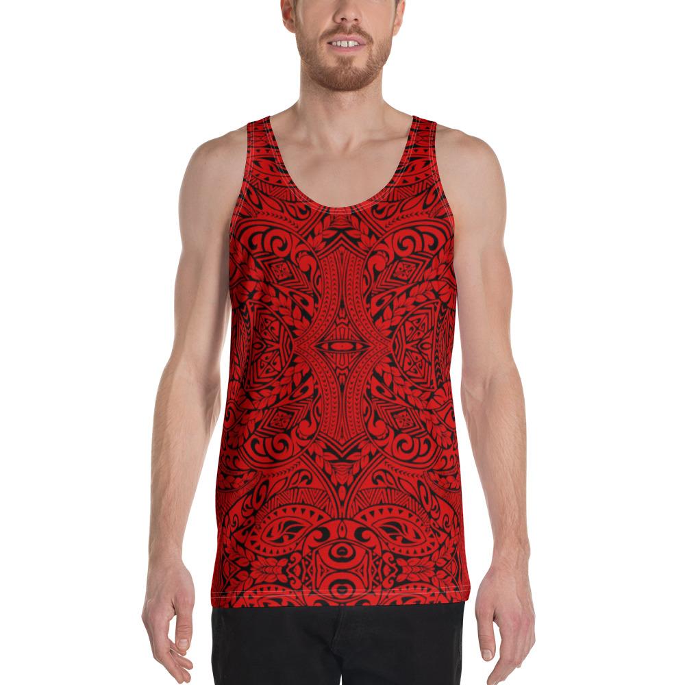 Polynesian Culture Red - Hawaii Men's Tank Top Red - Polynesian Pride