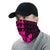 Hawaii Kanaka Map Kakau Neck Gaiter - Pink - Polynesian Pride