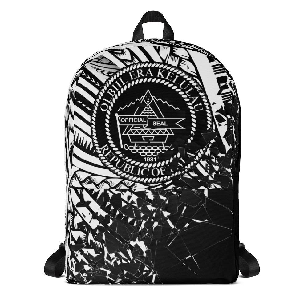 Palau Polynesian Backpack - Broken Mirror WHITE - Polynesian Pride