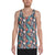 Hawaii Seamless Tropical Flower Hawaiian Summer - Hawaii Men's Tank Top AH White - Polynesian Pride