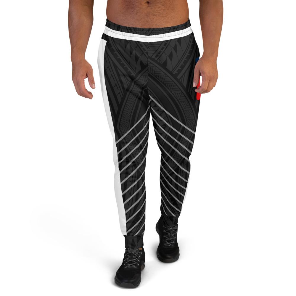 Wallis and Futuna Sweatpant - Line Style Polynesian Patterns Unisex Black - Polynesian Pride