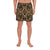 Polynesian Kakau Turtle Gold Men's Athletic Long Shorts Art - Polynesian Pride