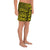 Polynesian Hawaiian Style Tribal Tattoo Yellow Men's Athletic Long Shorts - Polynesian Pride