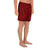 Polynesian Nation Red Men's Athletic Long Shorts - Polynesian Pride