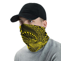 Hawaiian Bandana Polynesian Spearhead Pattern Neck Gaiter - AH - Yellow - Polynesian Pride