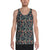 Tropical Strelitzia Black Hawaii Men's Tank Top AH White - Polynesian Pride