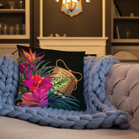 Tokelau Polynesian Basic Pillow - Tropical Bouquet - Polynesian Pride