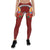 Tahiti Polynesian Leggings - Hibiscus Coat of Arm Red Red - Polynesian Pride