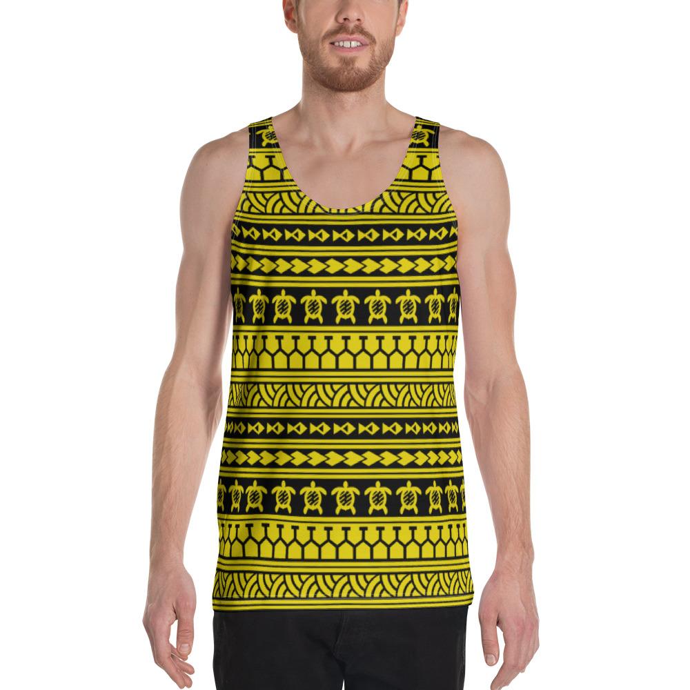 Polynesian Tattoo Tribal Yellow - Hawaii Men's Tank Top Yellow - Polynesian Pride