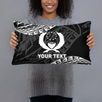 Pohnpei Custom Personalised Polynesian Pillow - Black Seal Pillow 20×12 Black - Polynesian Pride