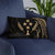 Kosrae Micronesia Basic Pillow - Gold Tribal Wave - Polynesian Pride