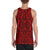 Polynesian Kakau Turtle Red - Hawaii Men's Tank Top - Polynesian Pride