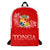 Tonga Backpack - Hibiscus With Coat Of Arms Art - Polynesian Pride