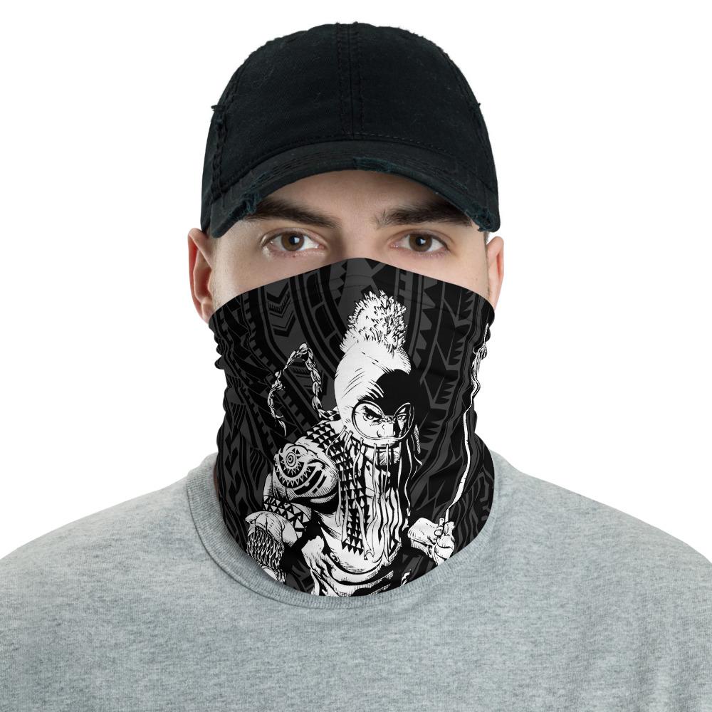 Hawaii Bandana Polynesian Warrior Ikaika Neck Gaiter - White White One Size - Polynesian Pride