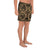 Polynesian Kakau Turtle Gold Men's Athletic Long Shorts - Polynesian Pride