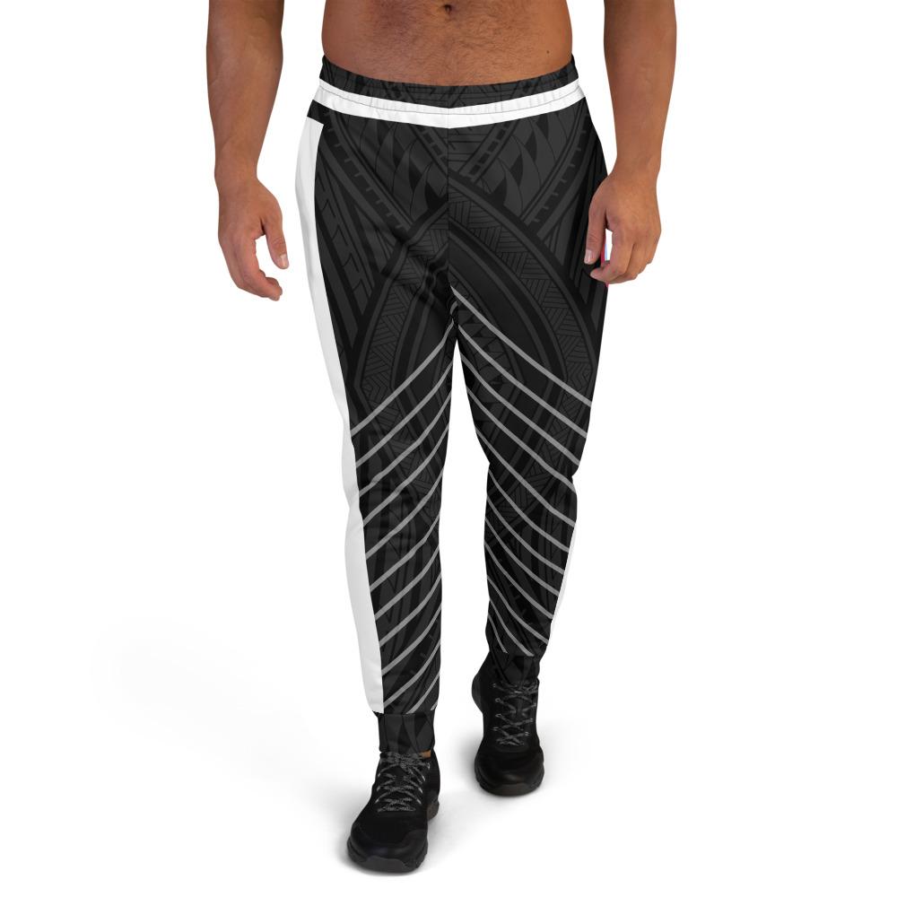 Guam Custom Sweatpant - Line Style Polynesian Patterns Unisex Black - Polynesian Pride