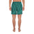 Polynesian Nation Turquoise Men's Athletic Long Shorts - Polynesian Pride