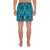 Polynesian Kakau Turtle Blue Men's Athletic Long Shorts - Polynesian Pride