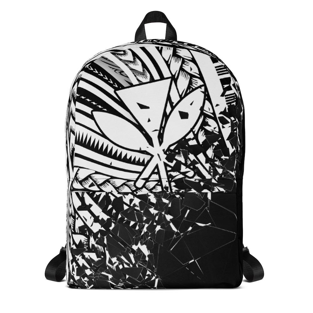 Polynesian Hawaii Backpack - Broken Mirror WHITE - Polynesian Pride