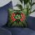 Hawaii Pillow - Coat Of Arms With Hibiscus Flowers - Polynesian Pride