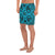 Polynesian Kakau Turtle Blue Men's Athletic Long Shorts - Polynesian Pride