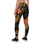 Tonga Polynesian Women Legging - Gold Plumeria - Polynesian Pride