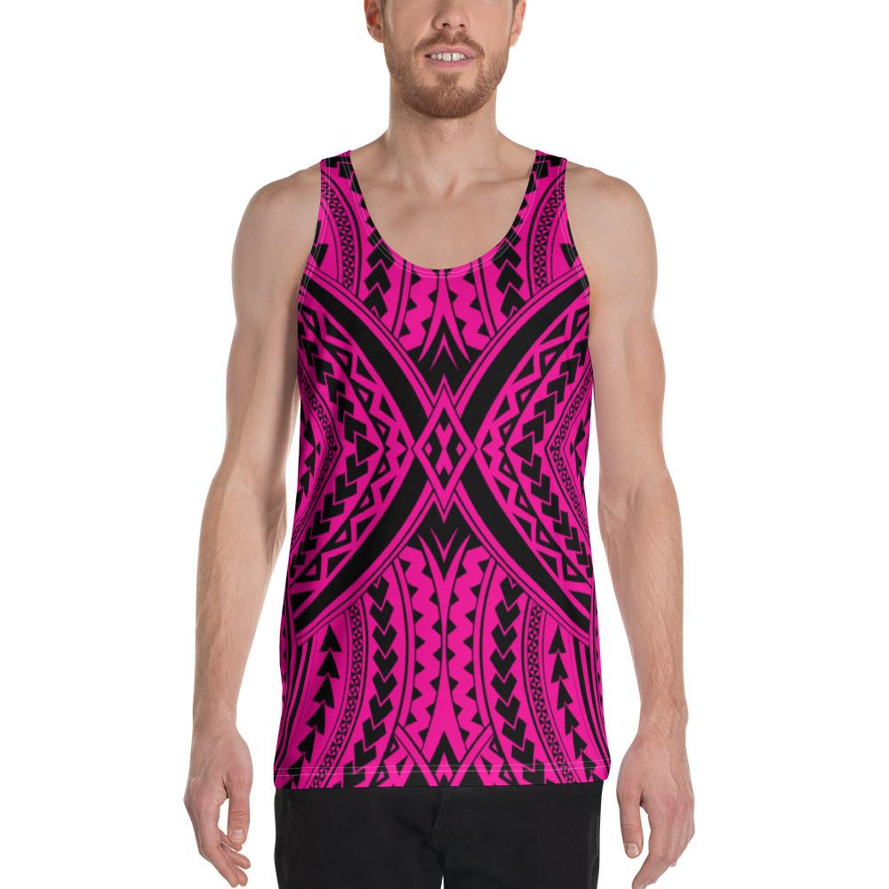 Polynesian Tradition Pink - Hawaii Men's Tank Top Pink - Polynesian Pride