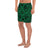 Polynesian Kakau Turtle Green Men's Athletic Long Shorts - Polynesian Pride