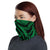 Hawaiian Bandana - Polynesian Swirly Tatau Green Neck Gaiter - Polynesian Pride