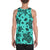 Polynesian Turtle Palm And Sea Pebbles Turquoise - Hawaii Men's Tank Top - Polynesian Pride