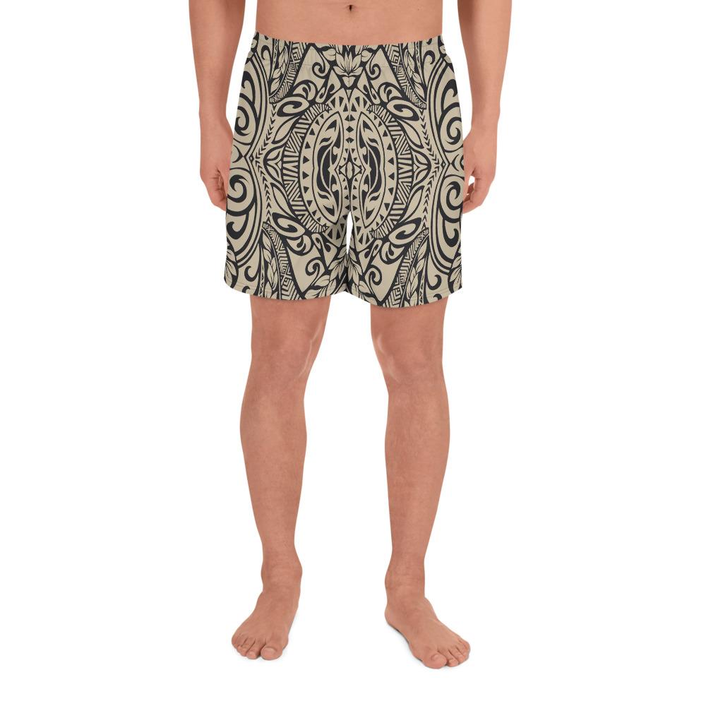 Polynesian Culture Old Men's Athletic Long Shorts Art - Polynesian Pride