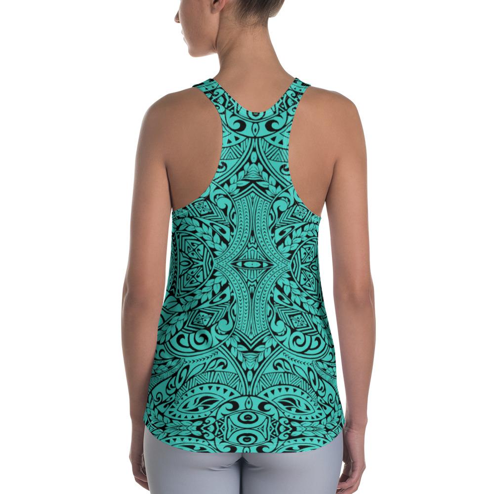 Polynesian Culture Turquoise Hawaii Women's Racerback Tank Top - Polynesian Pride
