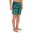 Polynesian Hawaiian Style Tribal Tattoo Turquoise Men's Athletic Long Shorts - Polynesian Pride