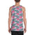 Hawaii Tropical Flowers Palm Leaves Hibiscus Strips - Hawaii Men's Tank Top AH - Polynesian Pride