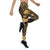 Samoa Polynesian Leggings - Samoa Gold Seal with Polynesian Tattoo - Polynesian Pride