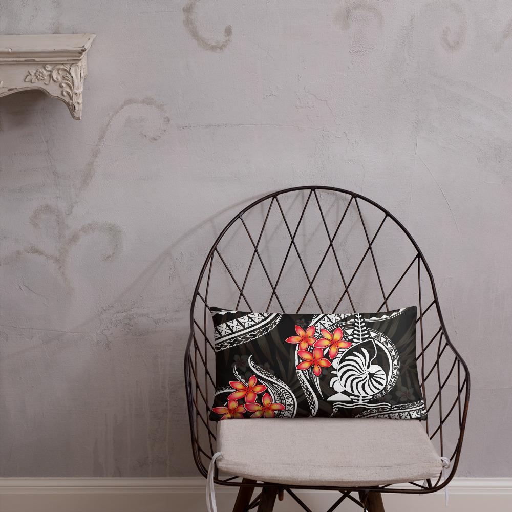 New Caledonia Polynesian Pillow - White Plumeria - Polynesian Pride