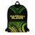 Marshall Islands Polynesian Backpack - Reggae Tribal Pattern Black - Polynesian Pride