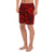 Polynesian Hawaiian Style Tribal Tattoo Red Men's Athletic Long Shorts - Polynesian Pride