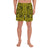 Polynesian Symmetry Yellow Men's Athletic Long Shorts Art - Polynesian Pride