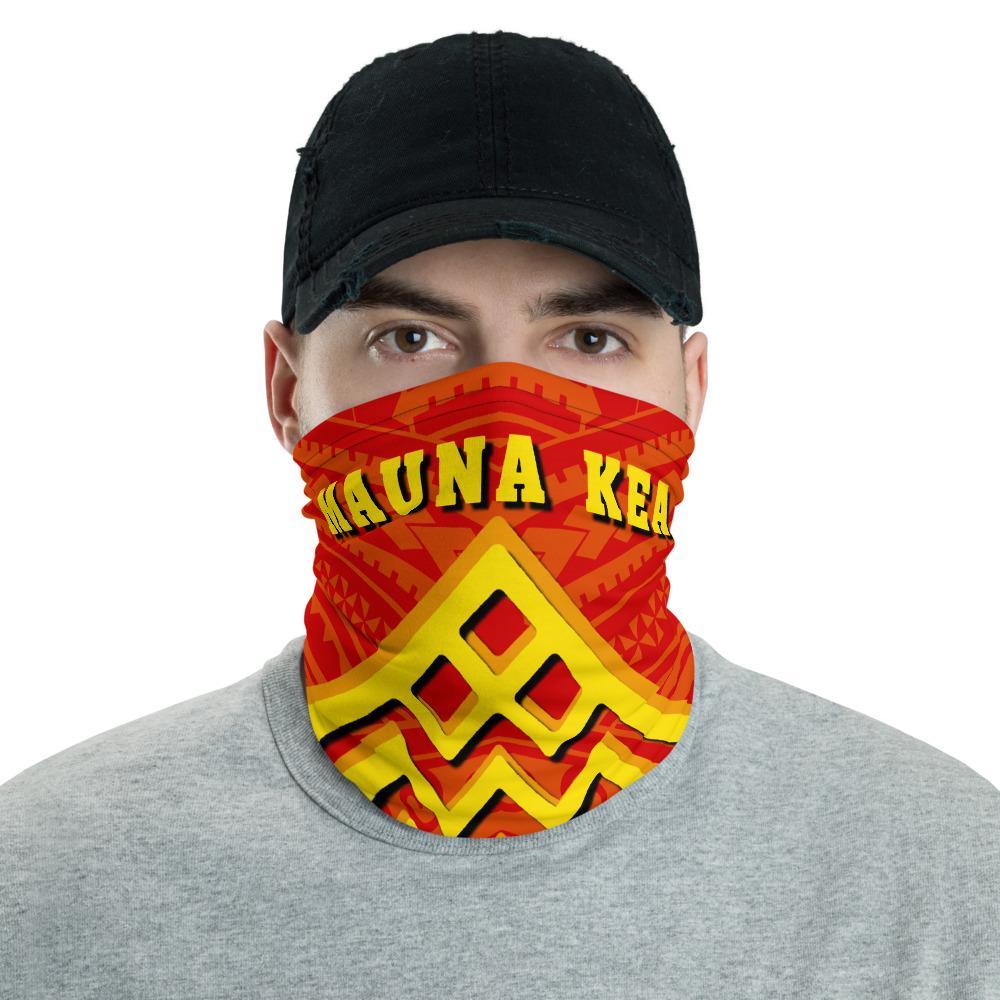 Hawaiian Bandana Mauna Kea Speacial Polynesian Neck Gaiter - AH - Red One Size Red - Polynesian Pride