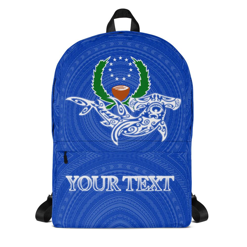 Pohnpei Backpack - Custom Shark With Coat Of Arms Unisex - Polynesian Pride