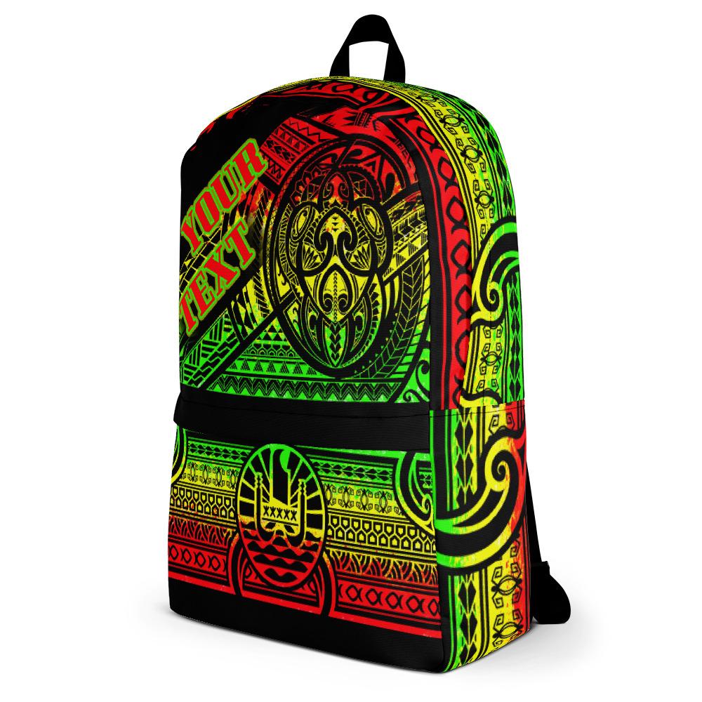 Frech Polynesia Tahiti Backpack - Custom Turtle Poynesia Patterns - Polynesian Pride