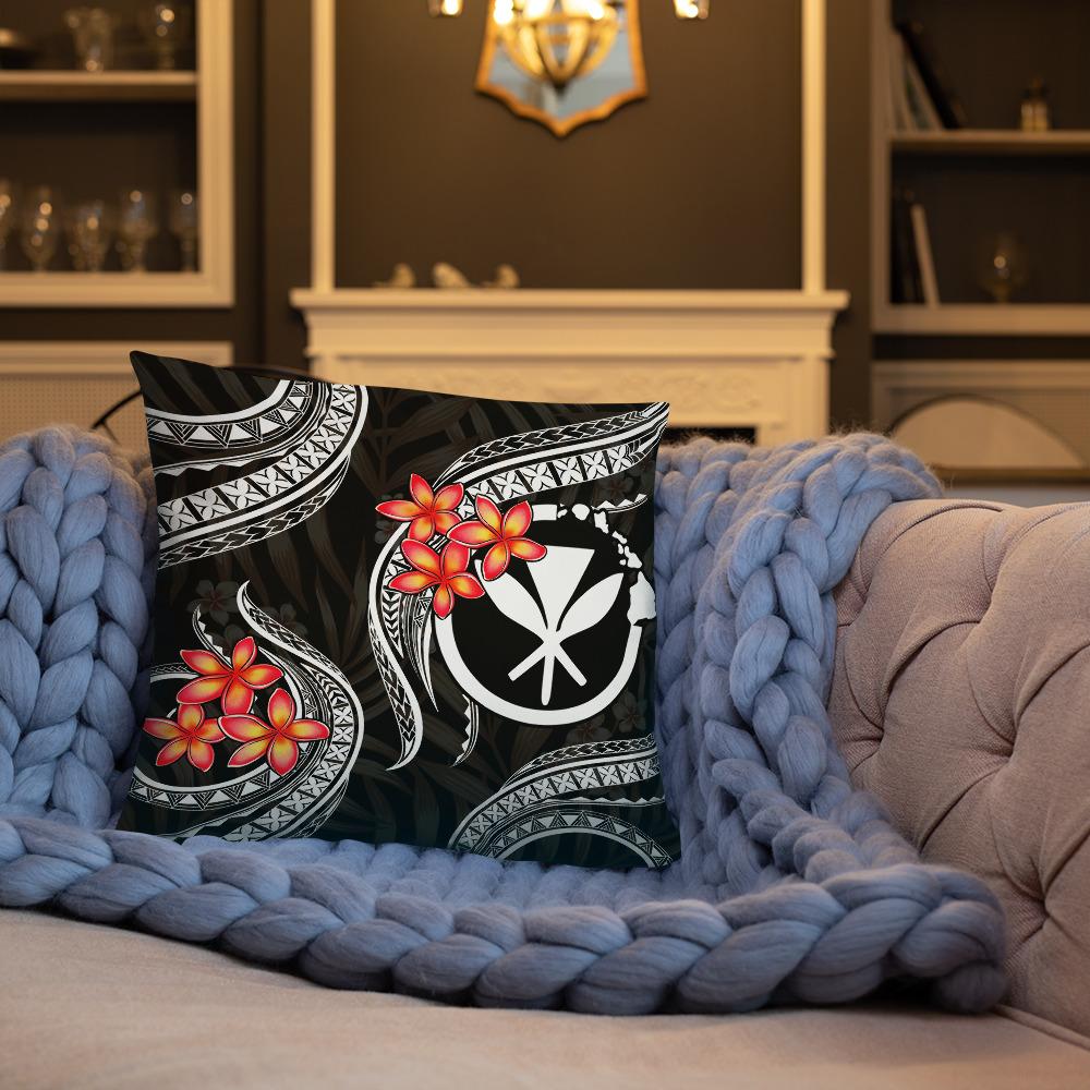 Polynesian Hawaii Pillow - White Plumeria - Polynesian Pride