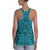 Polynesian Kakau Turtle Blue Hawaii Women's Racerback Tank Top - Polynesian Pride