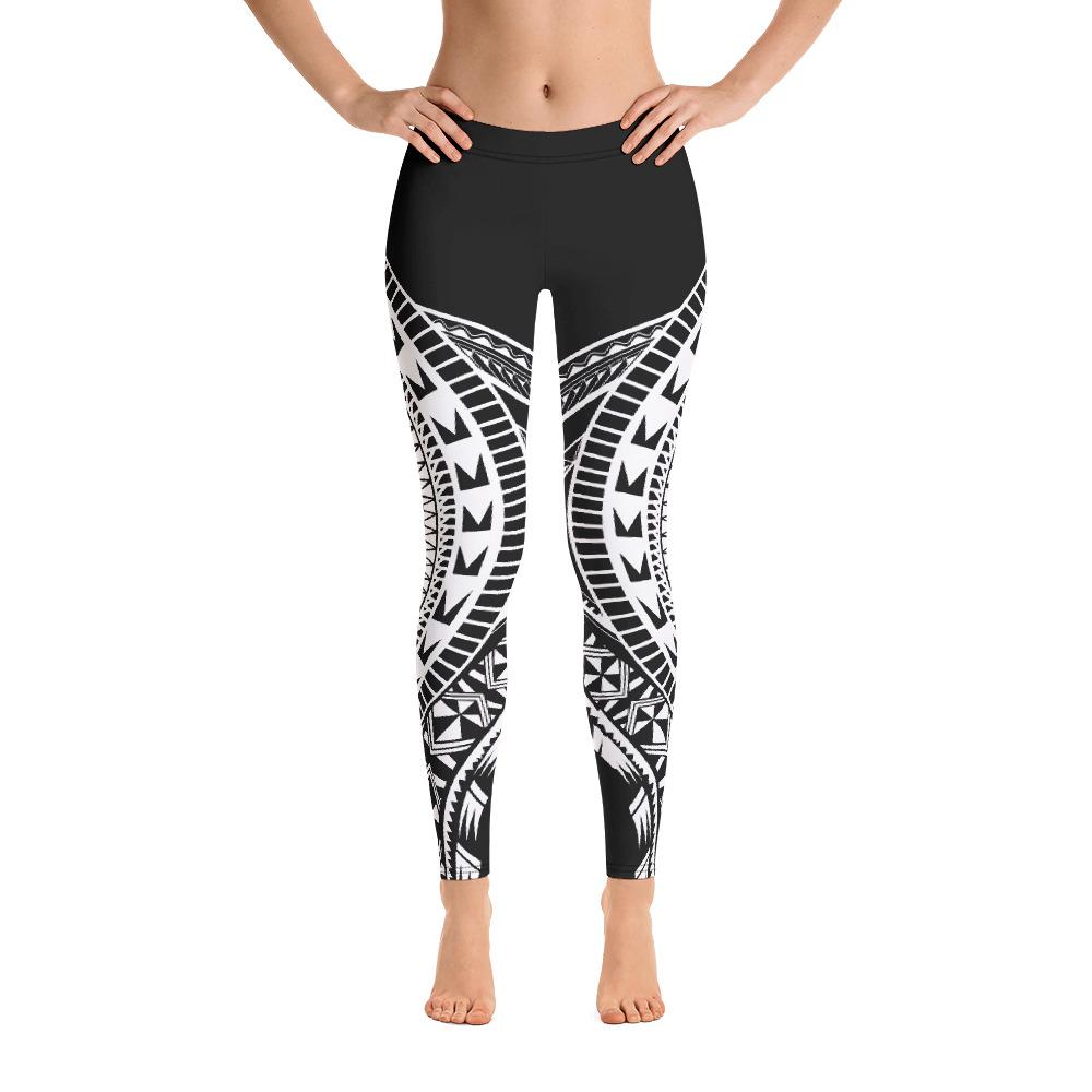 Polynesian Legging - High Waist Leggings Black - Polynesian Pride