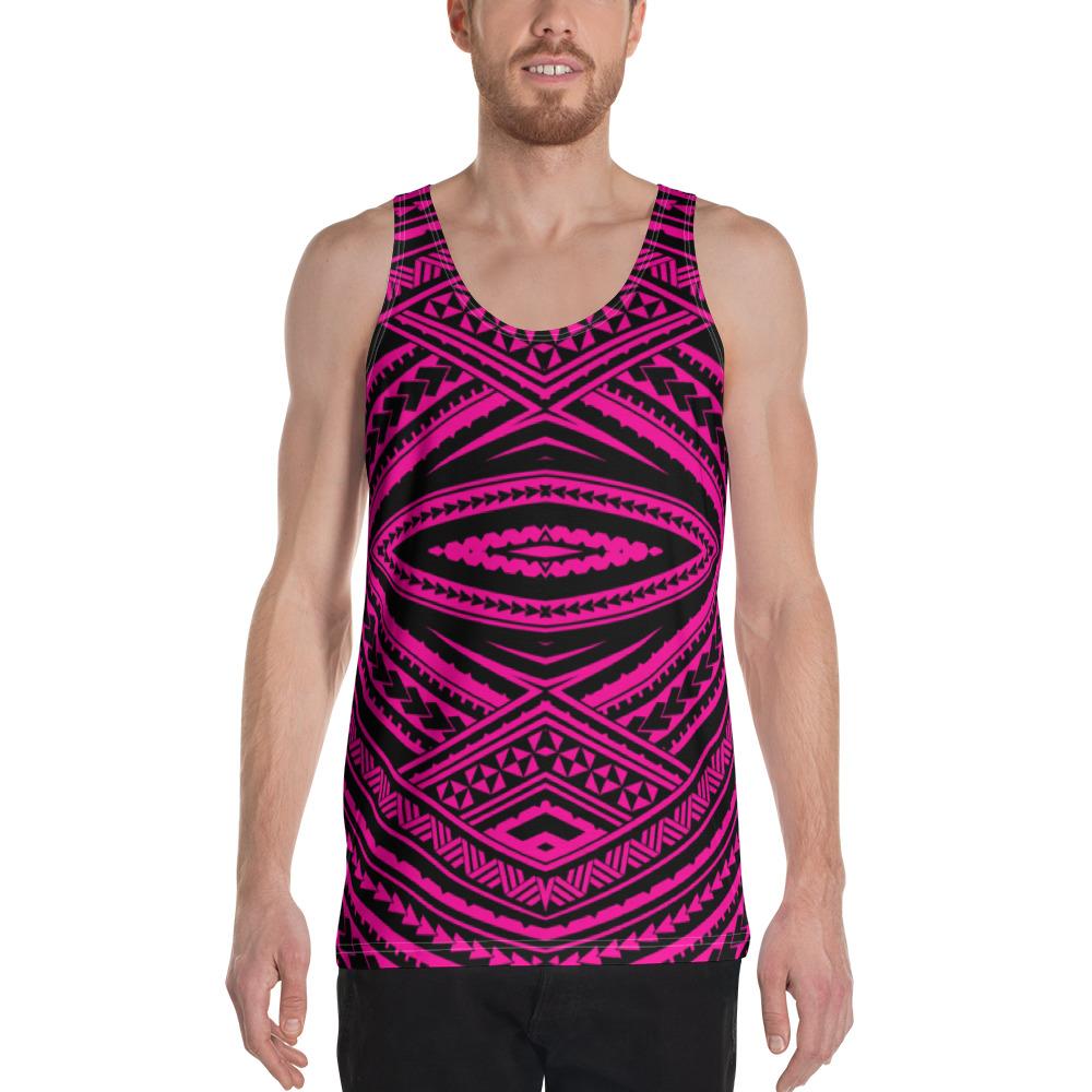 Polynesian Tatau Pink - Hawaii Men's Tank Top Pink - Polynesian Pride