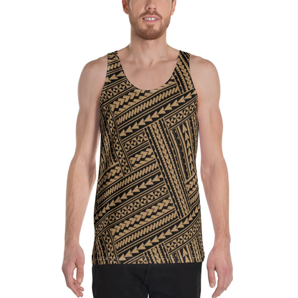 Polynesian Nation Gold - Hawaii Men's Tank Top Gold - Polynesian Pride