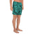 Polynesian Maori Lauhala Turquoise Men's Athletic Long Shorts - Polynesian Pride